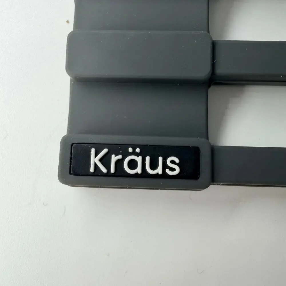Kraus KRM-11DG Roll-Up Dish Drying Rack — Dark Grey, New in Box